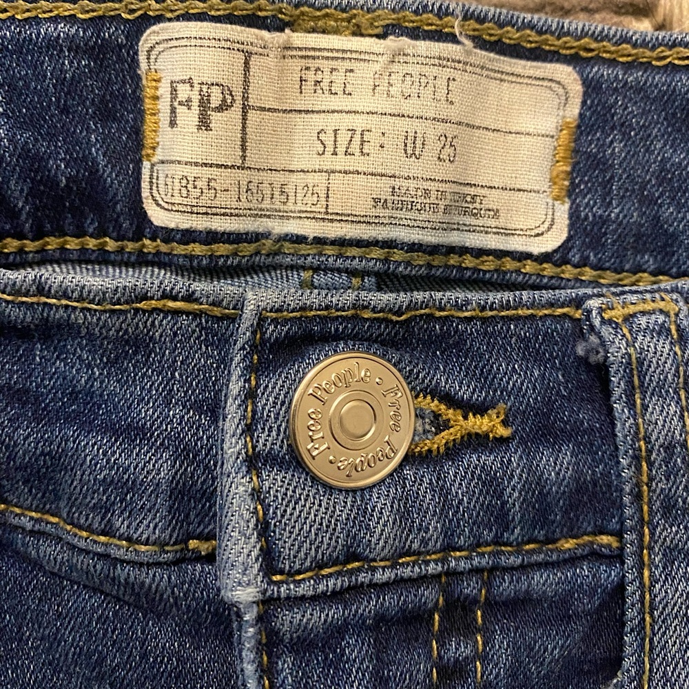 Free People Distressed Skinny Jeans